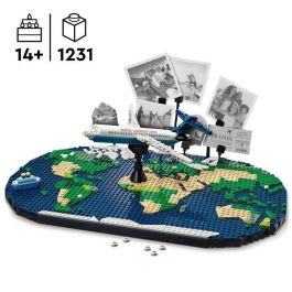Lego 41838 Mapa Mundial para Viajeros - Kit de Construcción Familiar de Recuerdos de Viaje