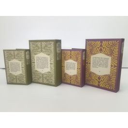 DKD Home Decor Caja Libro Tropical Verde Lila 7x30x21 cm PU MDF Set 2 Floral