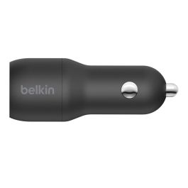 Belkin 1M A-Ltg Cargador de Coche Dual 24W USB-A a Lightning Blanco Belkin 1M A-Ltg Cargador de Coche Dual 24W USB-A a Lightning Blanco