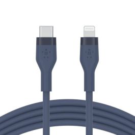 Belkin CAA009BT1MBL Cable USB-C a Lightning de Silicona 1m Azul