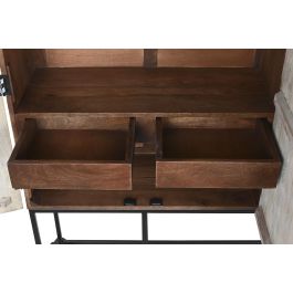 DKD Home Decor Armario Indio Desmontable Blanco Negro de Mango y Metal, 180 cm Ancho x 40 cm Fondo x 160 cm Alto, 4 Puertas, 2 Cajones DKD Home Decor Armario Indio Desmontable Blanco Negro de Mango y Metal, 180 cm Ancho x 40 cm Fondo x 160 cm Alto, 4 Puertas, 2 Cajones