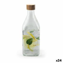 Botella de Cristal La Mediterránea Metal Vidrio 1 L (24 Unidades)