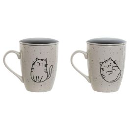 Mug Infusiones Scandi DKD Home Decor Blanco Negro 6 x 10.5 x 8.3 cm (2 Unidades) Precio: 11.49999972. SKU: B1A4LM4BR9