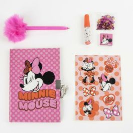 Cerdá Diario Set Minnie Infantil, con Diseño Multicolor, Edad Recomendada +3 años, Medidas 23.5 x 25.0 x 5.5 cm