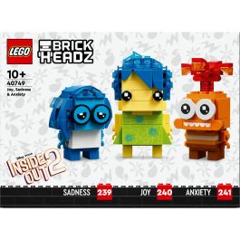 LEGO BrickHeadz - Alegría, Tristeza y Desagrado - Personajes Inside Out de Disney Pixar