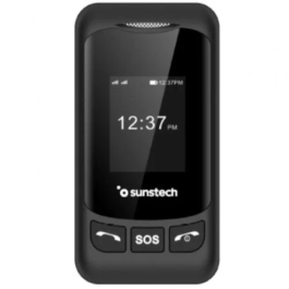 Sunstech CELT26 Teléfono Móvil Dual SIM 4G, Pantalla 2.8" y 1.44", Botón SOS, Bluetooth, Negro
