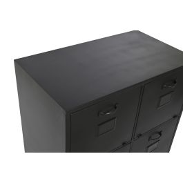 DKD Home Decor Cajonera Loft Negro Metal 75 x 45 x 80 cm
