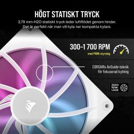 Corsair CO-9051023-WW Kit de Expansión de Ventilador PWM iCUE LINK RX140 RGB de 140 mm en Blanco para Refrigeración de PC