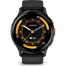 Reloj GPS conectado - GARMIN - Venu 3 - WiFi - 35,4 mm (1.4) - Acero gris, caja negra y correa de silicona negra Precio: 502.69000001. SKU: B18LVV5Z3A
