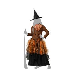Disfraz Bruja Marrón para Niña con Vestido y Sombrero - Halloween 10-12 Años Disfraz Bruja Marrón para Niña con Vestido y Sombrero - Halloween 10-12 Años