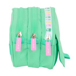 Portatodo Triple Benetton Mint Verde 21,5 x 10 x 8 cm