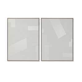 Cuadro Moderno DKD Home Decor Blanco 4 x 100 x 75 cm (2 Unidades) Precio: 176.50000049. SKU: B14VL7NJNM