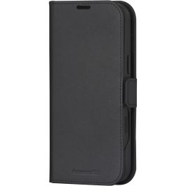 dbramante 1928 LYNGE MAGSAFE - Funda Folio de Cuero Negra Compatible con iPhone 16 Pro Max y MagSafe con 3 Bolsillos para Tarjetas