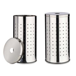 Berilo Cesto de Ropa de Acero Plata 30x55x30 cm con Borde de Goma Precio: 25.88999974. SKU: B14D5M5WTJ