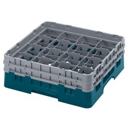 CAMBRO - 16S434-414 - Cesta de lavado 16 comp. 2 alturas - 10,9 cm Ø máx. - alt. máx. 13,5 cm - 50 x 50 x 18,4 cm - Cerceta Precio: 56.50000015. SKU: B1APCLNZF5