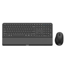 Teclado y Ratón Philips SPT6607B/16 Negro Teclado y Ratón Philips SPT6607B/16 Negro