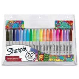 Rotulador Permanente Sharpie Fine Bolsa De 20 (Negro, Azul, Rojo, Verde, Naranja Claro, Naranja Oscuro, Lima, Amarillo, Magenta, Menta, Gris, Azul Marino, Azul Claro, Turquesa, Azul Medio, Melocotón, Rosa Fucsia, Frambuesa, Marrón, Morado) Precio: 24.89000008. SKU: B138SY3MGM