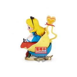 Banpresto Figura Coleccionable Q Posket Stories de la Colección Disney Characters, Alicia, 9cm en PVC Banpresto Figura Coleccionable Q Posket Stories de la Colección Disney Characters, Alicia, 9cm en PVC