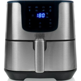 Princess 183312 Freidora de Aire Deluxe Digital XXL Sin Aceite, 5.5L, 1700W, 8 Programas, 7 Raciones