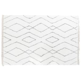 Alfombra DKD Home Decor Blanco Gris 200 x 290 x 1,5 cm