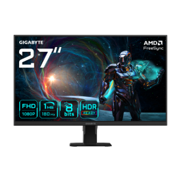 Monitor Gigabyte 27" Gs27Fa,Ss Ips,1920X1080 (Fhd),1Ms,1000:1,180Hz,2Hdmi+1Dp,Negro Precio: 141.89999967. SKU: B16FDVDNAC