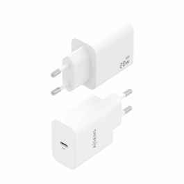 AISENS - CARGADOR GaN 20W, 1xUSB-C PD3.0, BLANCO