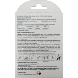 Vetocanis Pipetas Duo Antipulgas y Garrapatas x4 para Perros Pequeños 67mg/20mg