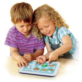 Educa Juego Educa Touch Junior Táctil Aprendo Inglés con 6 Láminas de Actividades para Niños de 4 a 8 Años