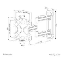 Soporte TV Neomounts WL40S-850BL12 32-55" 32" 55" 40 kg