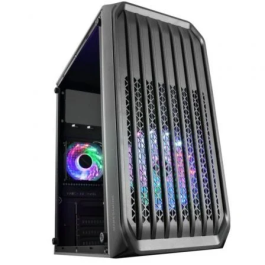 Mars Gaming MC-S2 Caja Gaming Compacta ATX/Micro-ATX con Ventana Lateral, 2 Ventiladores RGB, Soporte Refrigeración Líquida 240mm, USB 3.0