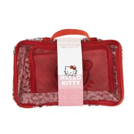 Neceser de Viaje Hello Kitty Rojo 100 % poliéster 2 x 20 x 32 cm 2 Unidades