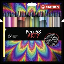 Rotulador Fibra Stabilo Pen 68 Arty Line Caja Carton De 24 (Set de 6) Precio: 141.50000029. SKU: B1A8RFS54S