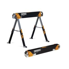 Toughbuilt Pack 2 unid. Caballetes/Mesa de Trabajo tb-c700-2, Acero, Capacidad 589kg cada uno