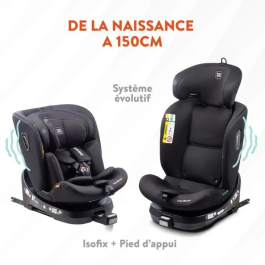 Babyauto BAB8435593702079 Silla de Coche Aitana Gris Antracita I-Size ISOFIX Giratoria 360° ECE R129