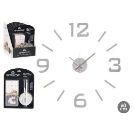 Reloj Pegatina 60 Cm Satinado Plata Giftdecor (12 Unidades) Precio: 101.59000038. SKU: B1JSRQLG94