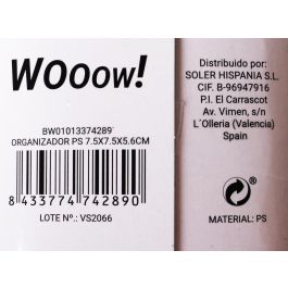 Organizador Wooo 7.5 x 7.5 x 5.6 cm - Wooow (36 Unidades) Organizador Wooo 7.5 x 7.5 x 5.6 cm - Wooow (36 Unidades)
