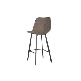 Taburete Vintage DKD Home Decor Marron Oscuro Negro 49 x 110 x 56 cm Taburete Vintage DKD Home Decor Marron Oscuro Negro 49 x 110 x 56 cm