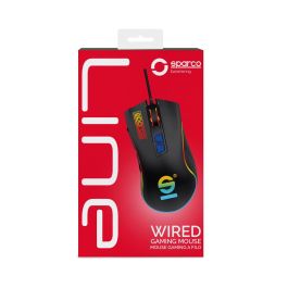 Ratón Sparco SPMOUSEPRO Negro 1,5 m