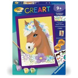 Ravensburger RAV00025906 CreArt Kids Kit de Pintura por Números Art Number Caballo Florido 18 x 24 cm para Niños +7 Años