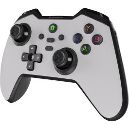 GENESIS Mangan 400 Gamepad Inalámbrico Bluetooth Blanco para PC, Switch, Android, iOS. Precisión, Vibración, Joysticks Analógicos