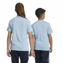 Camiseta de Manga Corta Unisex Adidas Essentials Azul Azul cielo
