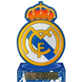 KIDS LICENSING Lámpara Despertador 3D Real Madrid con Himno - 15x15x25cm