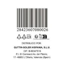 Quttin Cuchillo Pelador 9 cm Dark - Colección Dark (48 Unidades)