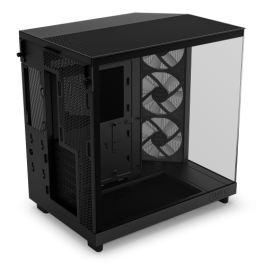 NZXT H6 Air Flow Midi Tower Negro - CC-H61FB-R1 - Ventiladores 3x120mm, Compatibilidad ATX/microATX/Mini-ITX, Vidrio Templado NZXT H6 Air Flow Midi Tower Negro - CC-H61FB-R1 - Ventiladores 3x120mm, Compatibilidad ATX/microATX/Mini-ITX, Vidrio Templado