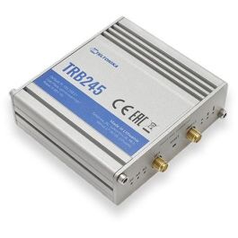 Teltonika TRB245 Industrial Dual SIM LTE Gateway Router con Puertos RS-232/485, Ethernet LAN y Soporte DMZ - Gris