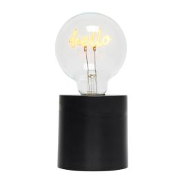 The Concept Factory Lámpara A Pilas Efecto Neón Plata