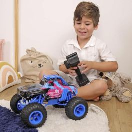 MGM Coche Teledirigido Smashroar TC100 Opción Humo Azul 1/12 Coche Radiocontrol con Batería Recargable y Pilas Incluidas