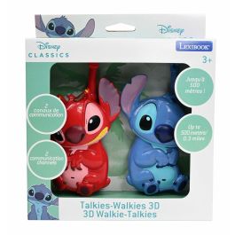 Lexibook AAALJ50551 Walkie-talkies Stitch 3D, Alcance 500m, 2 canales