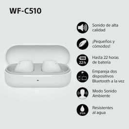Sony Auriculares Bluetooth WF-C510 WFC510W.CE7 Blancos