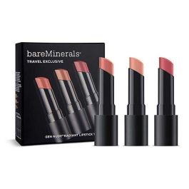 Travel Exclusive Set BareMinerals: Gen Nude Radiant, Cocoa, Cream Lipstick, Infatuation, 3.35 g + Gen Nude Radiant, Cocoa, Cream Lipstick, Friendship, 3.35 g + Gen Nude Radiant, Cocoa, Cream Lipstick, Swag, 3.5 g Precio: 42.50000007. SKU: B19DRWVMYL